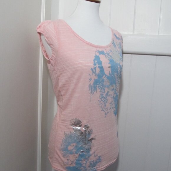 Calvin Klein | Pink Cap Sleeve w/ Metallic Silver - Picture 7 of 11